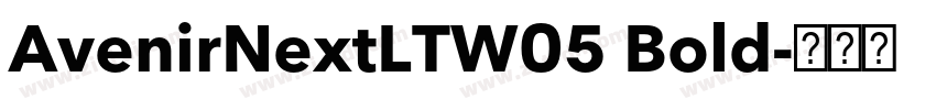 AvenirNextLTW05 Bold字体转换